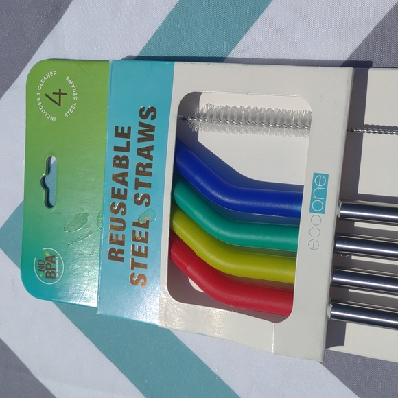 🆕🎁 Reusable steel straws with cleaner - Picture 4 of 9